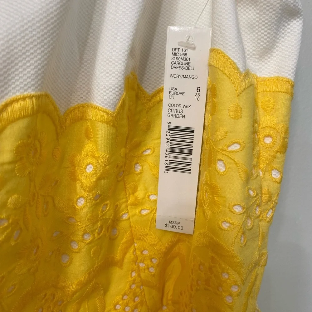 ANTONIO MELANI Yellow‎ Sheath Lace Mini Dress - Picture 11 of 11